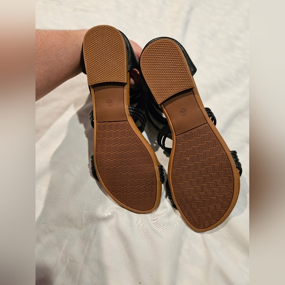 Black Strappy Sandals - Picture 3 of 4